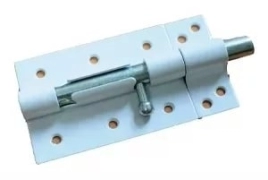 Шпингалет гаражный укороченный ШГУ-100 Прямоугольный ЦБ (цинк) Ликчел