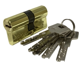 Механизм цилиндровый Z 80 (40х40) РВ (золото, ключ-ключ) Vantage