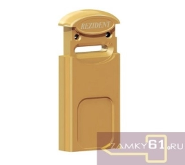 Броненакладка магнитная Resident ВМ (SG матовое золото для сувальдного замка)
