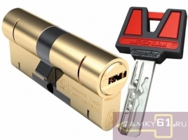 Механизм цилиндровый 105 (45х60) ключ-ключ латунь Magnum