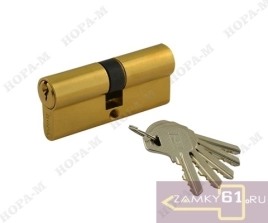Механизм цилиндровый ЛУ 70 (35х35) (золото, ключ - ключ) Нора-М