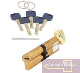 Цилиндровый механизм Apecs Premier XR-110-C15-G, (55*55) золото, ключ - вертушка