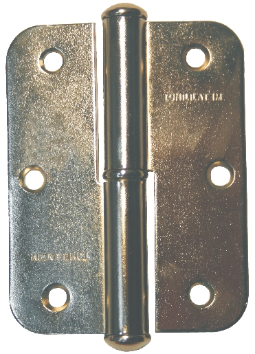 Петля накладная ПН 1-85 (коричневая полимер, правая) стис фото 1