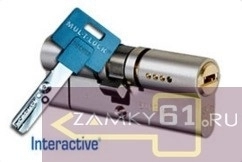 Механизм цилиндровый Interactive+ 115 Ш (50*65) никель, 164G+ усиленный, ключ/ключ, шест Mul-T-Lok фото 3