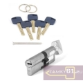 Цилиндровый механизм Apecs Premier XR-80-C15-NI, (35С*45) никель, ключ - вертушка
