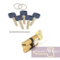 Цилиндровый механизм Apecs Premier XR-70-15-G, (35*35) золото, ключ - ключ