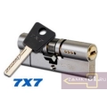 Ключевой цилиндр 90мм (40х50) никель ключ - ключ Mul-T-Loсk (7х7) L