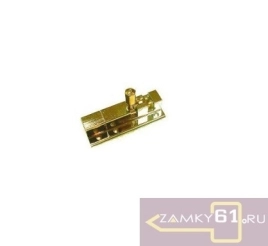 Шпингалет KL-407-1 РВ (золото, квадратный 5,0см) Идея