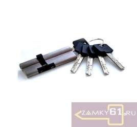 Механизм цилиндровый  90мм 35х55 Podedly K-series(никель сатин, ключ - ключ)