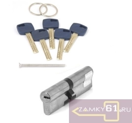 Цилиндровый механизм Apecs Premier XR-110-15-NI, (50*60) никель, ключ - ключ