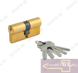 Механизм цилиндровый STD Z Л 90 (45х45) (золото, ключ - ключ) Нора-М