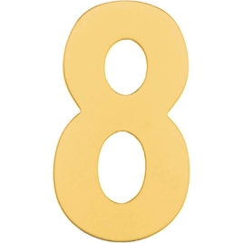 Номер дверной "8" металл PB (золото) MARLOK