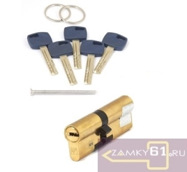 Цилиндровый механизм Apecs Premier XR-90-G, (40*50) золото, ключ - ключ