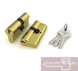 Механизм цилиндровый Fuaro 70 (35х35) 100 ZA PB (золото, ключ - ключ)
