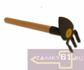 Мотыжка комбинированная ОД-1 с деревянной ручкой (полимер, t-2,0) 