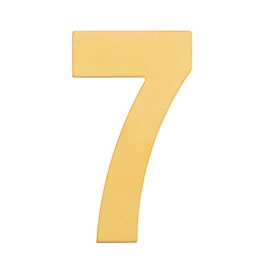 Номер дверной "7" металл PB (золото) MARLOK