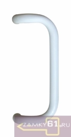 Ручка-прямоугульная алюминиевая (300 мм)  белая D25А 025W RAL 9016 ASTEX