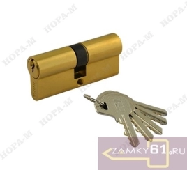 Механизм цилиндровый 90 PB А (45x45) (золото, ключ - ключ) Элита