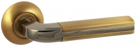 Ручка дверная V96 BN/CF (кофе/черный никель) Vantage