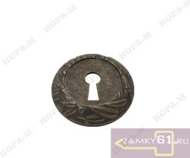 Накладка под ключ НБ Пальма (застарелое серебро) Нора-М