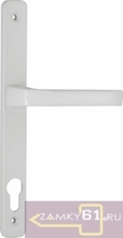 Ручки к замку для пластиковых дверей 07 PVC-85/WHITE (RAL 9010) Fuaro белые