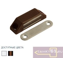 Защелка магнитная №2 (58 мм, коричневая) Нора-М 