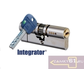 Механизм цилиндровый Integrator 466 L 76 Ш (33вх43) ключ - вертушка  никель Mul-T-Loсk