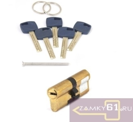 Цилиндровый механизм Apecs Premier XR-80-G, (35*45) золото, ключ - ключ