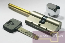 Механизм цилиндровый MT5+ 76 (31 U*45) со штоком d=8мм Mul-t-Lock