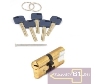 Цилиндровый механизм Apecs Premier XR-90-G, (40*50) золото, ключ - ключ фото 803819
