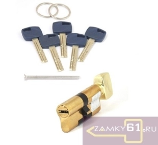 Цилиндровый механизм Apecs Premier XR-70-15-G, (35*35) золото, ключ - ключ фото 807055