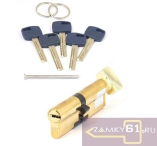 Цилиндровый механизм Apecs Premier XR-100-C15-G, (45С*55) золото, ключ - вертушка фото 805945