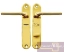Ручки на планке сувальдные 42мм (золото, левые, с вертушкой) (77412,77405) (70140) BORDER  фото 798856