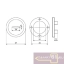Накладка сувальдного замка CP01 (круглая, латунь) Замкофф фото 798578