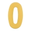 Номер дверной "0" металл PB (золото) MARLOK