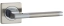 Ручка дверная на квадрате AL V53 D (матовый никель) Vantage
