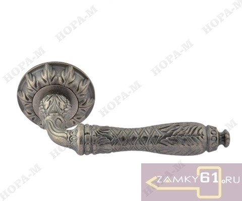 Ручка дверная Грасиоза (застарелое серебро) Нора-М фото 1
