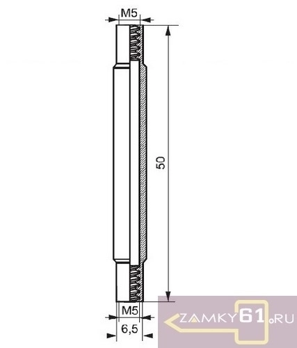 Комплект крепления сплошной ручки FM01 Замкофф фото 2