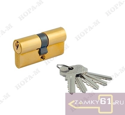 Механизм цилиндровый STD Z Л 90 (45х45) (золото, ключ - ключ) Нора-М фото 1