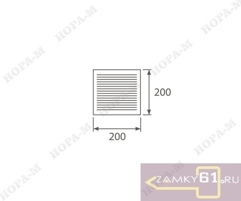 Решетка вентиляционная 100х100мм (белая) сетка Нора-М фото 2
