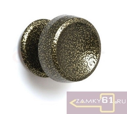 Ручка кнопка металлическая (античная бронза) Латунина фото 1