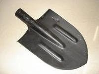Лопата штыковая с ребром жесткости на тулейке (без покрытия)  фото 1