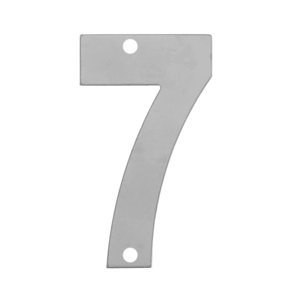 Номер дверной "7" металл CP (хром) MARLOK фото 1