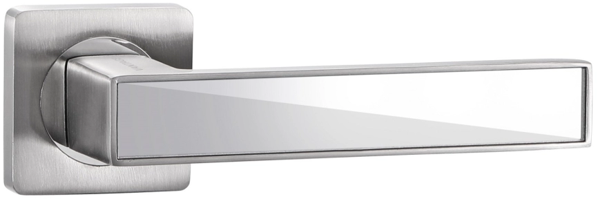 Ручка дверная на квадрате AL V52 D (Матовый никель/зеркальный) Vantage фото 1