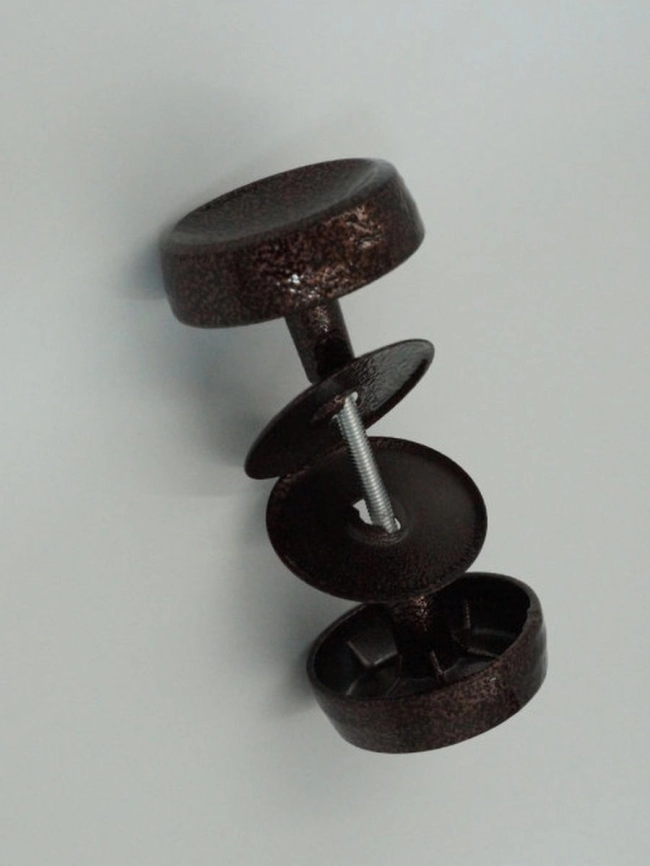 Ручка кнопка металлическая (античная медь) Латунина фото 5