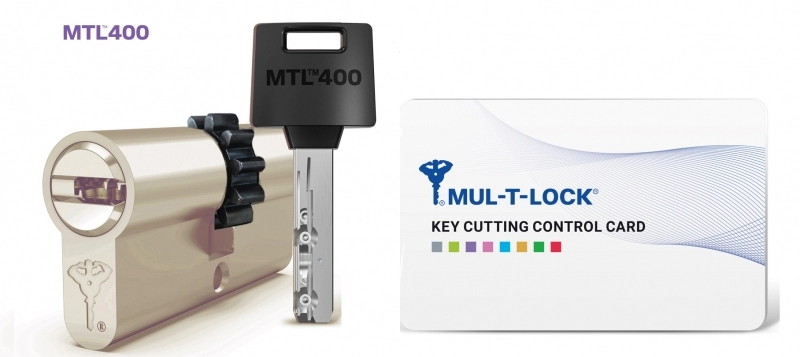 Механизм цилиндровый Mul-T-Loсk MTL 400 L62 Ш (31х31) шестеренка, ключ-ключ Латунь (6кл фото 2