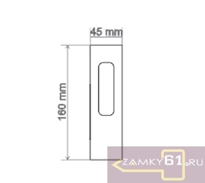 Ручка для раздвижных дверей Z4501SB PS (матовое золото) Zambrotto фото 2