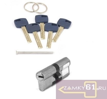 Цилиндровый механизм Apecs Premier XR-80-NI, (35*45) никель, ключ - ключ фото 1