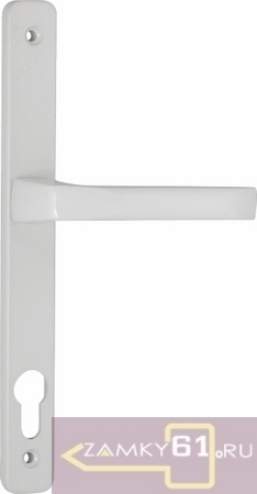 Ручки к замку для пластиковых дверей 07 PVC-85/WHITE (RAL 9010) Fuaro белые фото 1