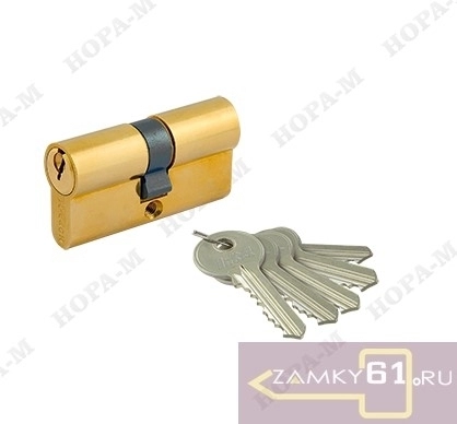 Механизм цилиндровый STD AL Л 90 (45х45) (золото, ключ - ключ) Нора-М фото 1